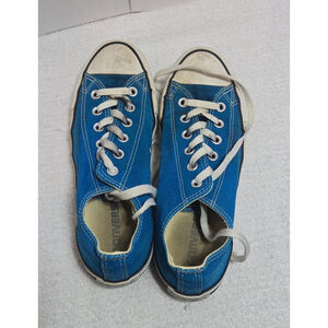 Women's Converse Blue White Low Top Sneakers Size 8